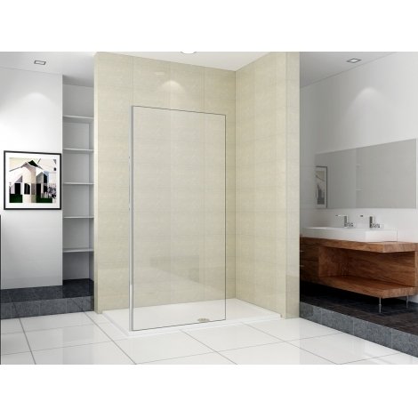 Боковая стенка WeltWasser WW400 100B 100х185 хром  10000002944 - 1