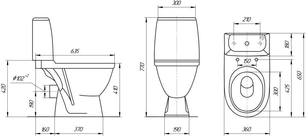 Унитаз-компакт напольный Rosa Премьер 4620008191188 - 1