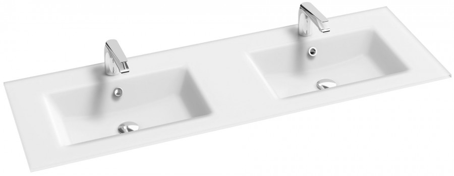 Раковина мебельная двойная Jacob Delafon Sherwood 140 белый матовый EB1832RU-DE1 - 0