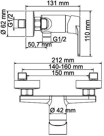 Смеситель Wasserkraft Dill 6102 для душа - 2