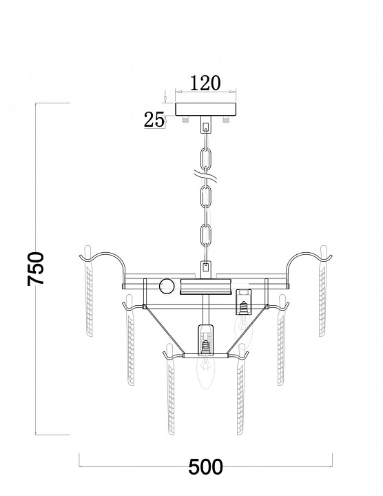 Подвесная люстра Freya Hloya FR5143PL-07G - 3