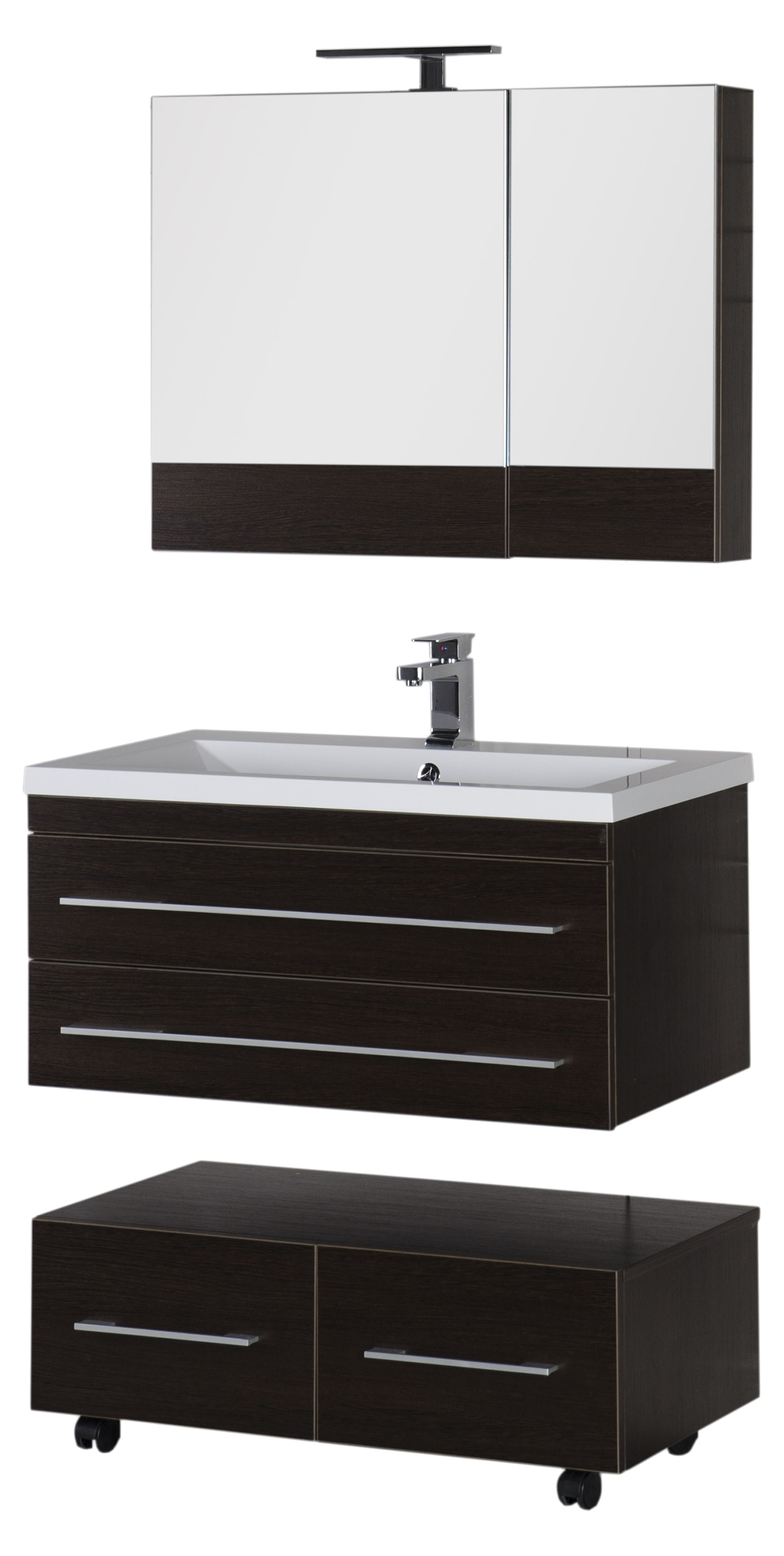 Зеркало-шкаф Aquanet Нота 90 камерино венге 159110 - 14