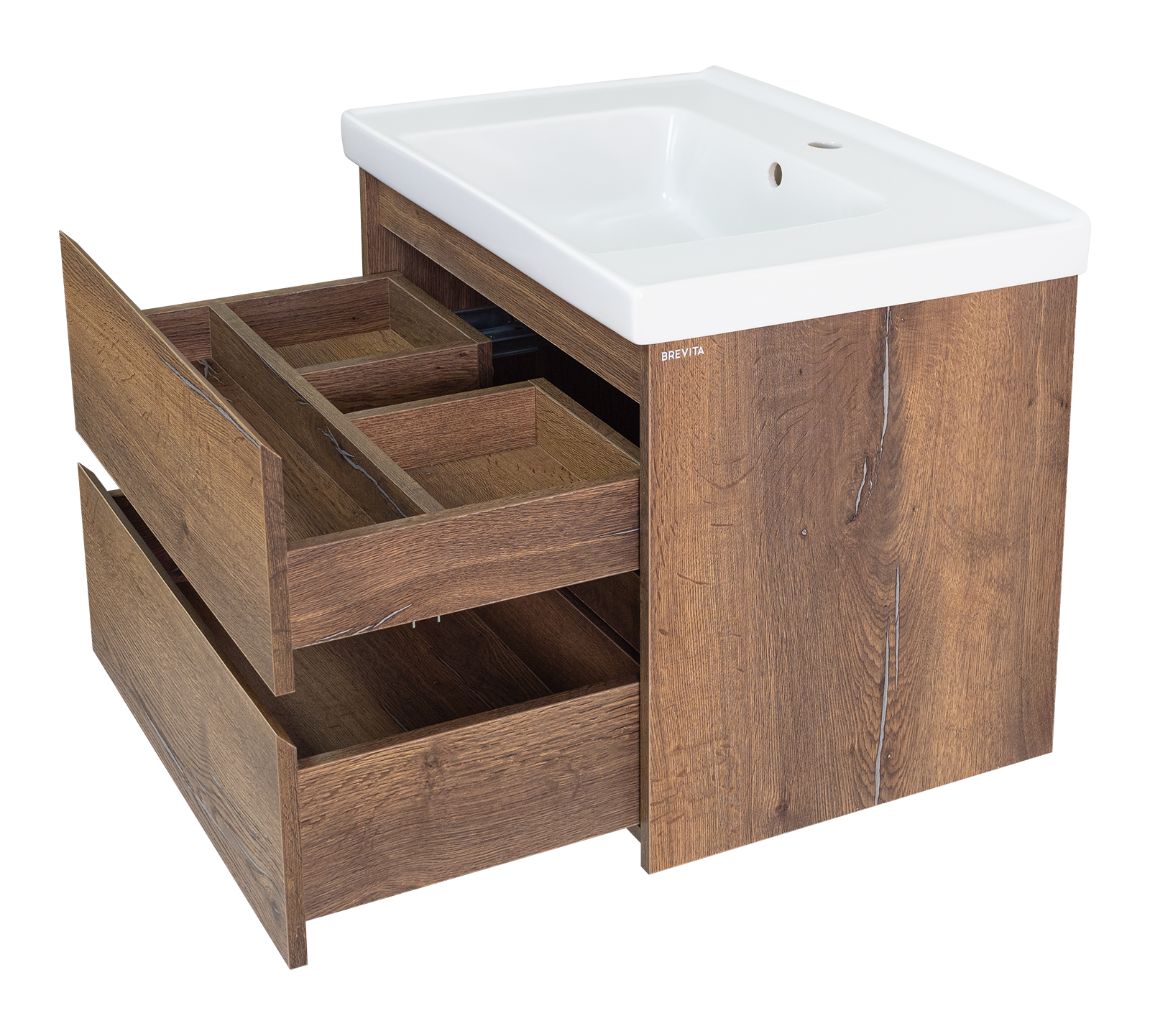 Dallas - 70 Тумба подвесная 2 ящ. ДСП (Дуб Галифакс) DAL-01070-074П - 2