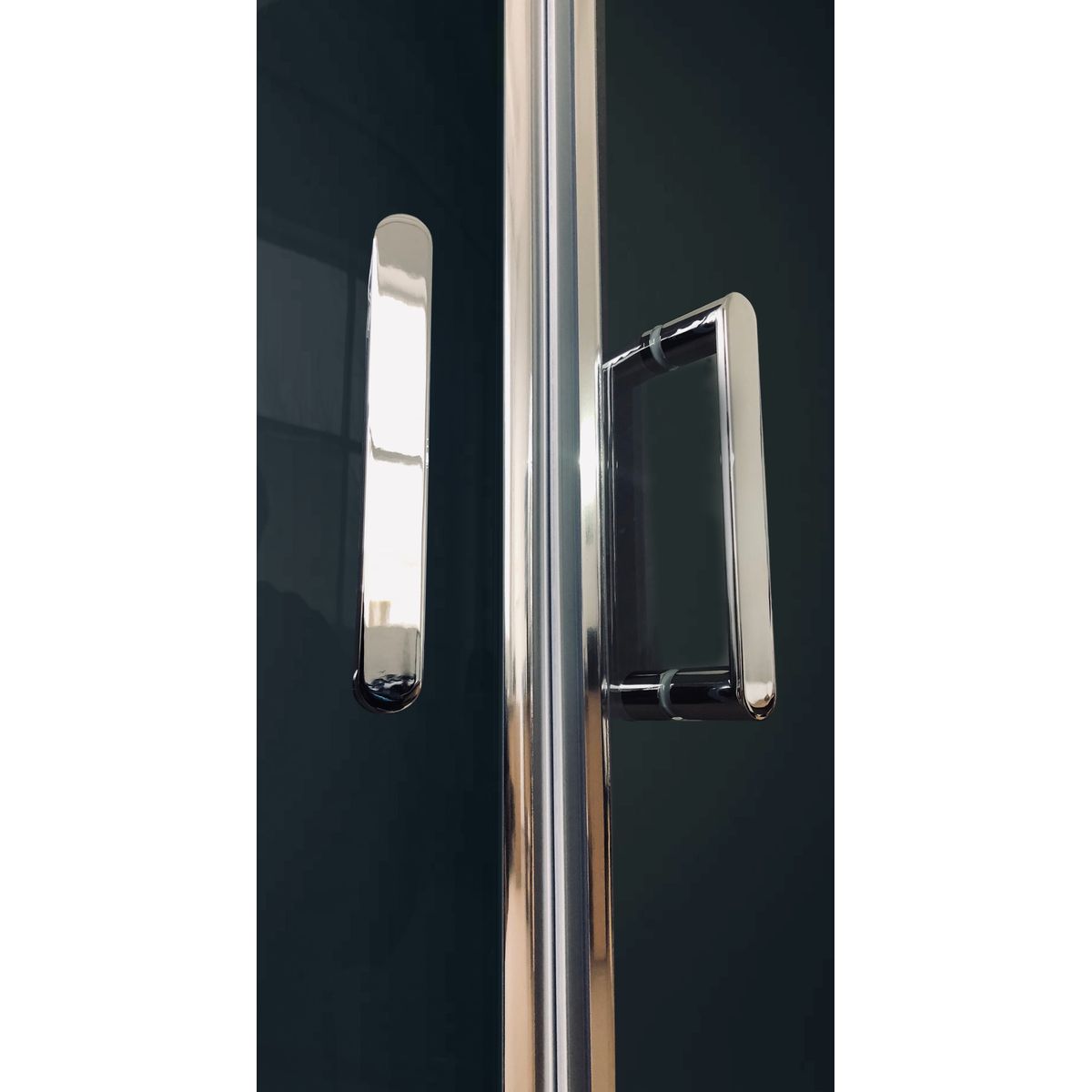 Душевая кабина Royal Bath 120x80 L стекло прозрачное задняя стенка белая с гидромассажем RB8120HP7-WT-CH-L - 2