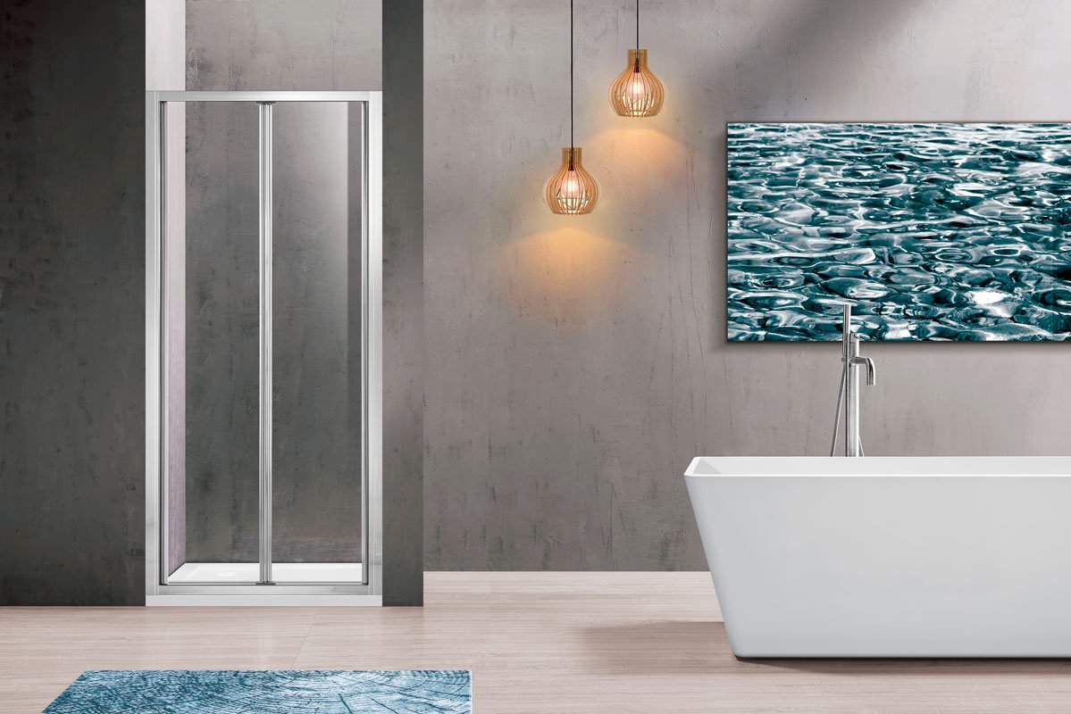 Душевая дверь в нишу Vincea Garda VDB-1G900CL 90 см, профиль хром, стекло прозрачное - 1