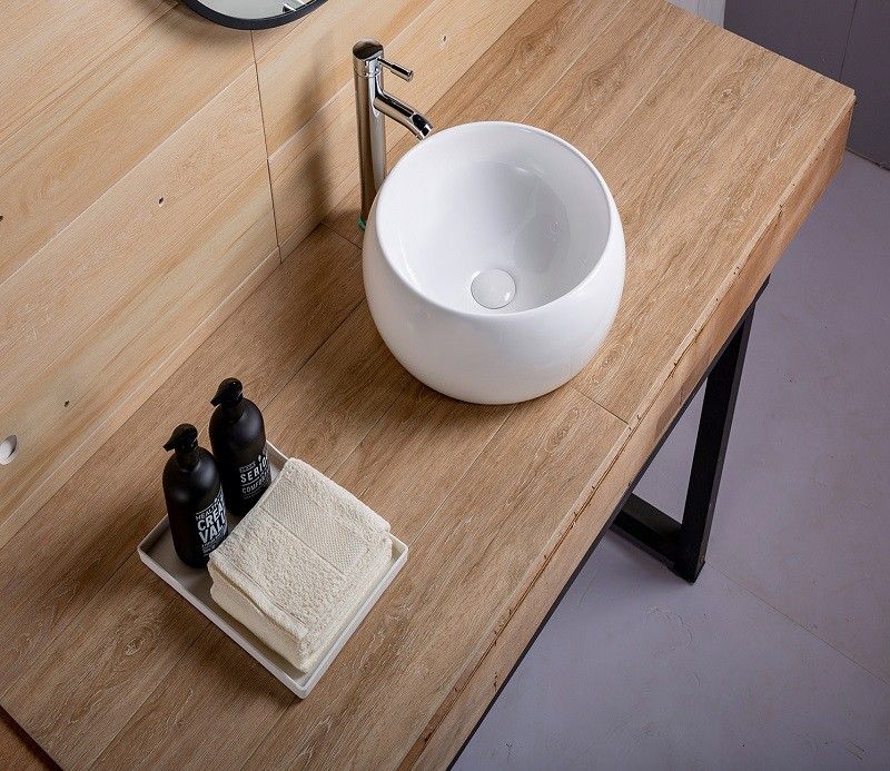 Раковина накладная CeramaLux N 40 см белый  5004 - 5