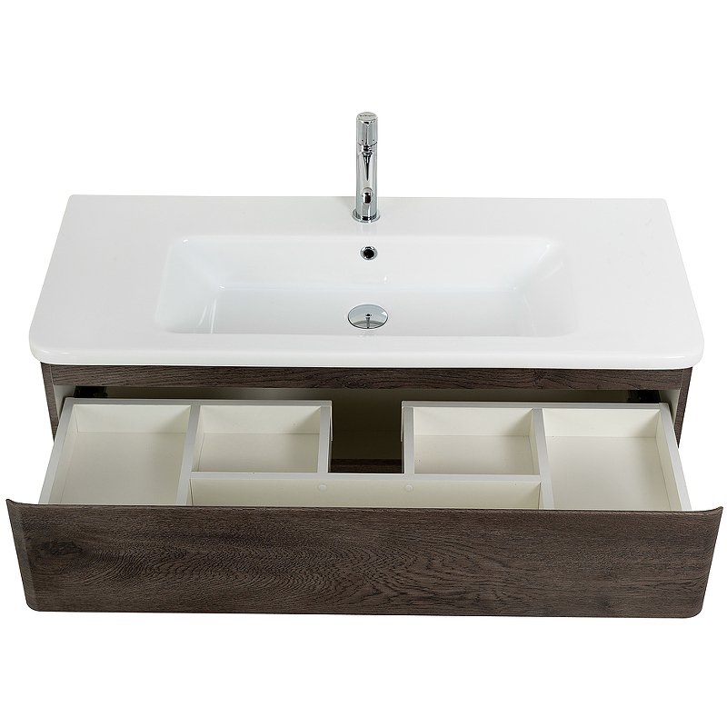 Тумба с раковиной BelBagno Albano 105 темное дерево - 3