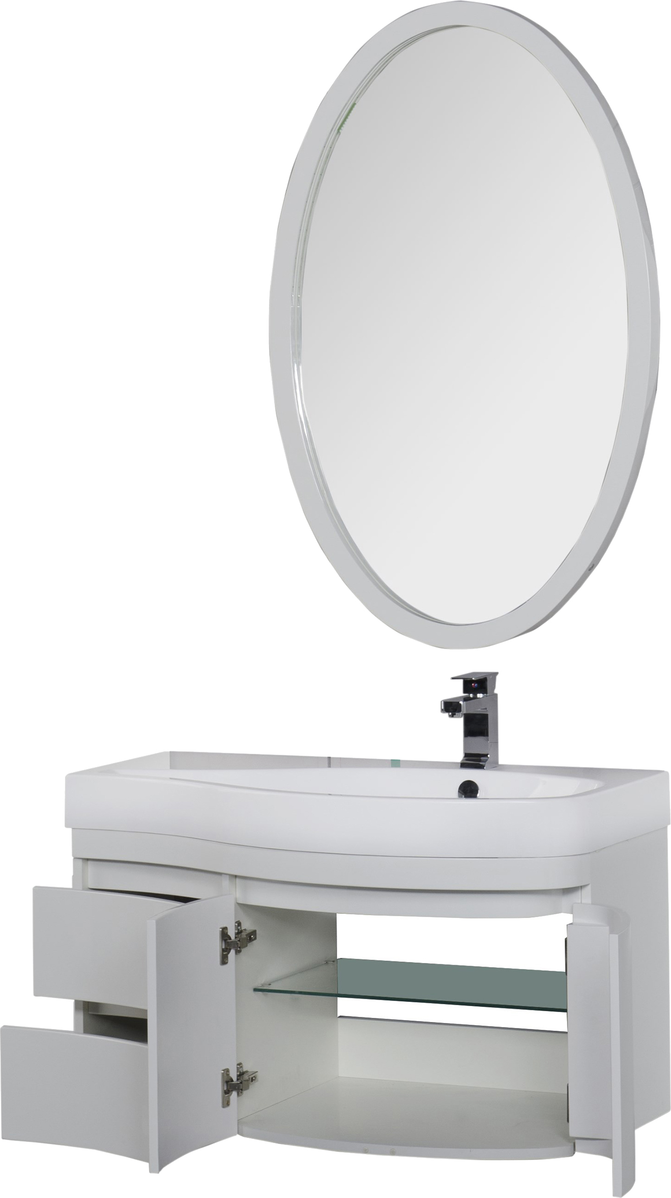 Тумба для комплекта Aquanet Сопрано 2-95 белая R 169633 - 7