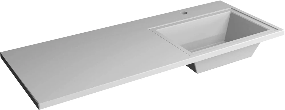 Раковина Stella Polar Мадлен 130 R на стиральную машину белый SP-00000476 - 0