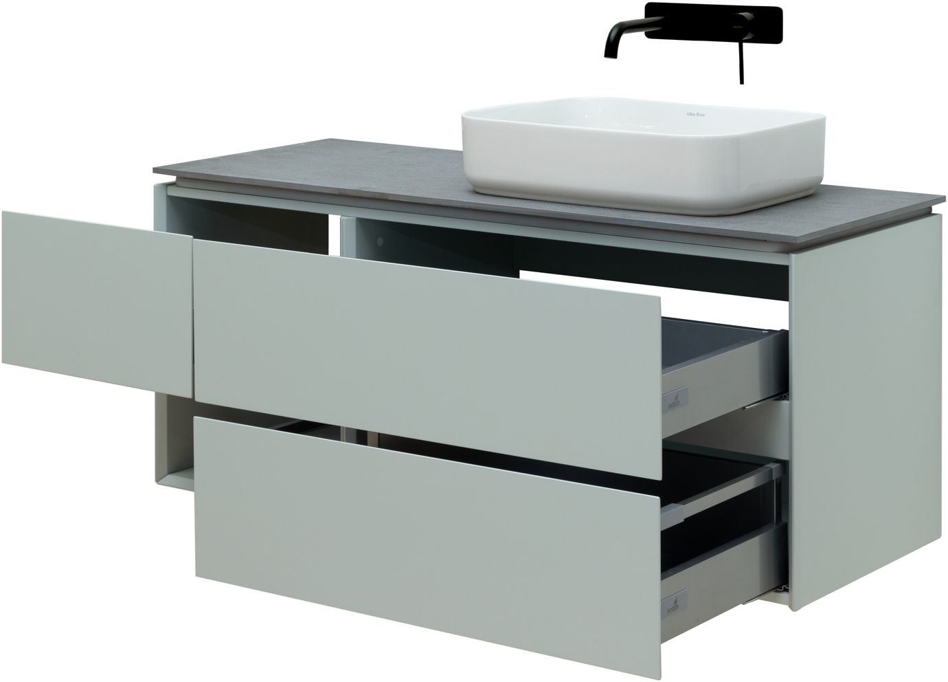 Тумба под раковину Allen Brau Infinity 120 R светло - зеленый матовый 1.21007.PWM - 3