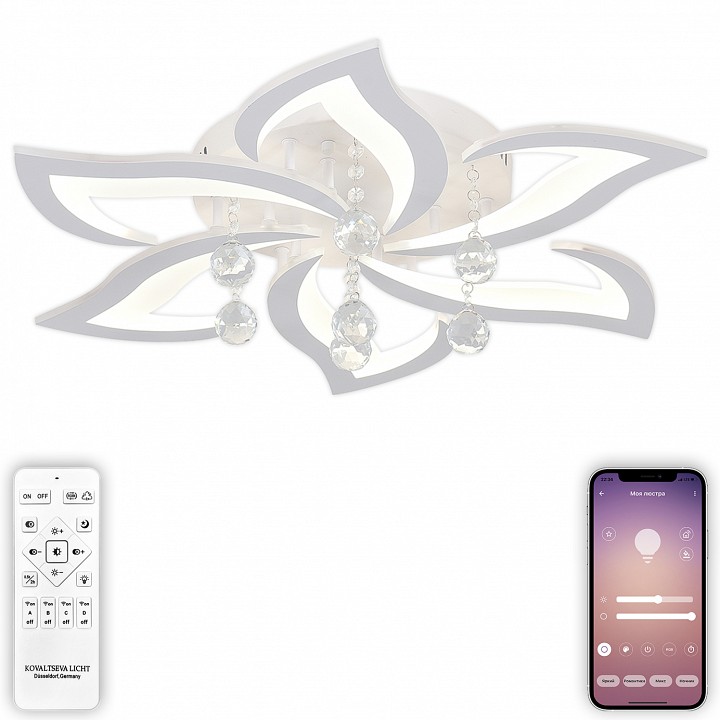 Потолочная люстра Natali Kovaltseva Olimp LED LAMPS 81238 - 2