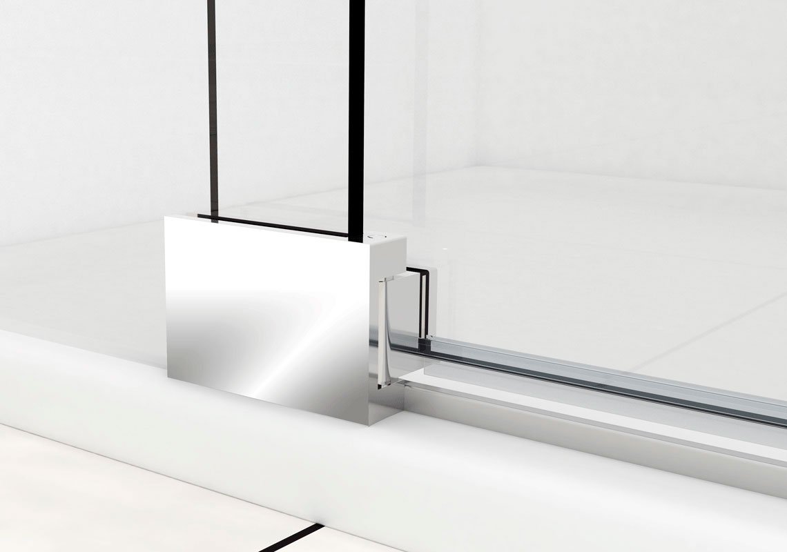 Душевая дверь в нишу Vincea Extra VDP-1E8090CL 80/90 см, стекло прозрачное, хром - 2