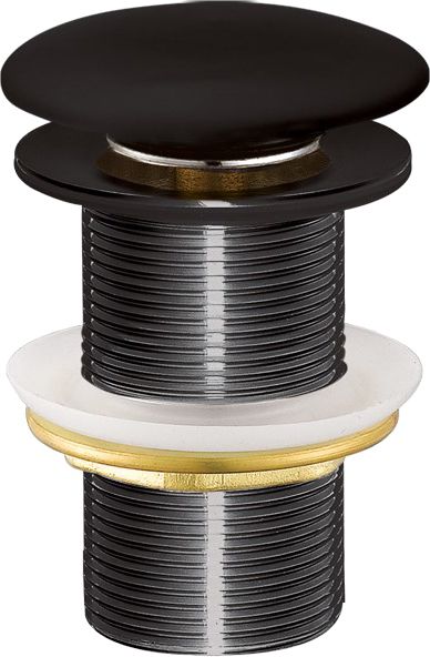 Донный клапан для раковины Creavit SF032-S без перелива, черный - 0