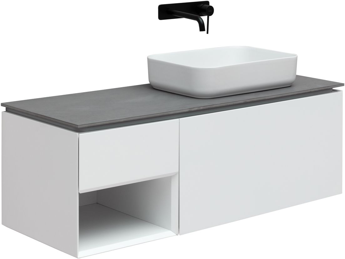 Тумба под раковину Allen Brau Infinity 120 R белый матовый 1.21008.WM - 2