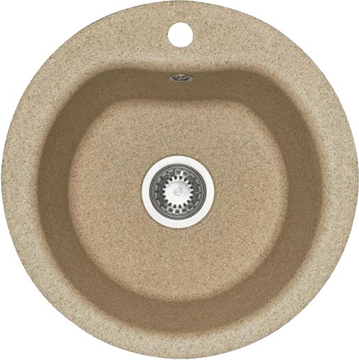 Мойка кухонная AQUATON Мида песочная 1A712732MD220 - 0