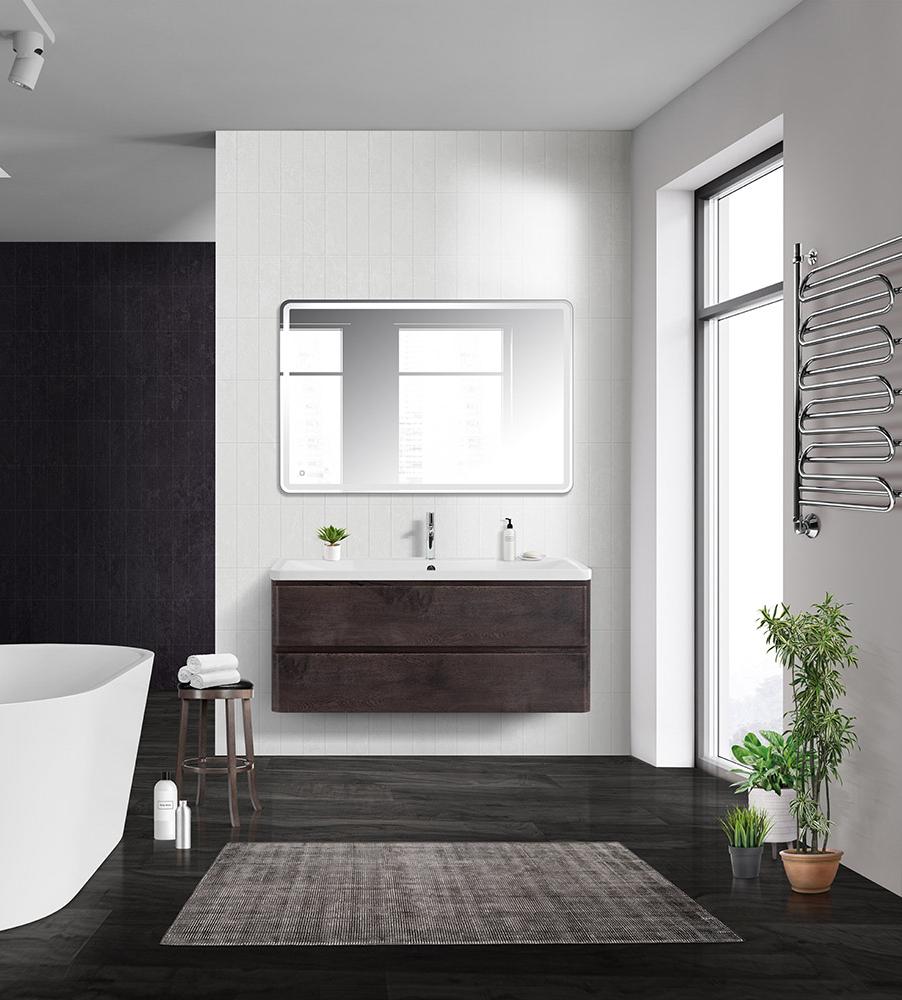 Тумба с раковиной BelBagno Albano 120 темное дерево - 14