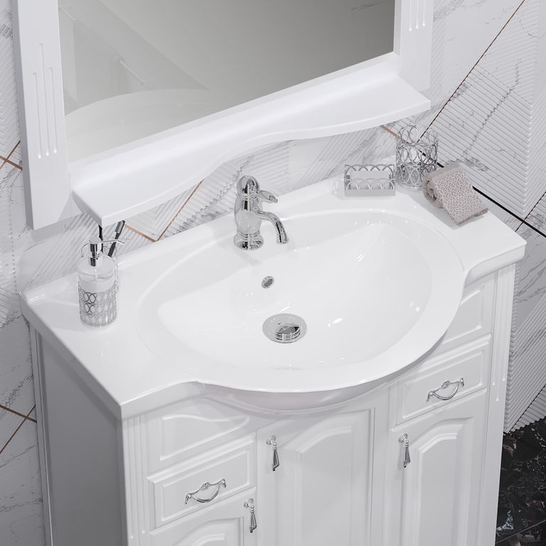 Комплект мебели Opadiris Риспекто 85 белый матовый - 3