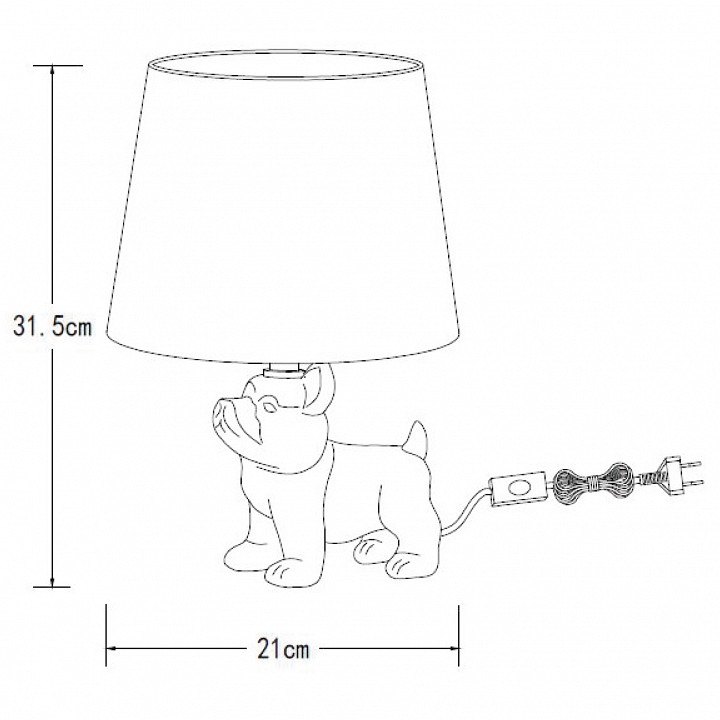Настольная лампа Lucide Extravaganza Sir Winston 13533/81/10 - 2