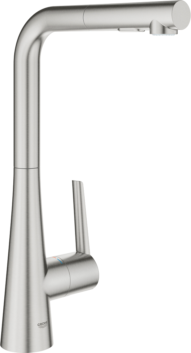 Смеситель Grohe Zedra 32553DC2 для кухонной мойки, суперсталь - 0