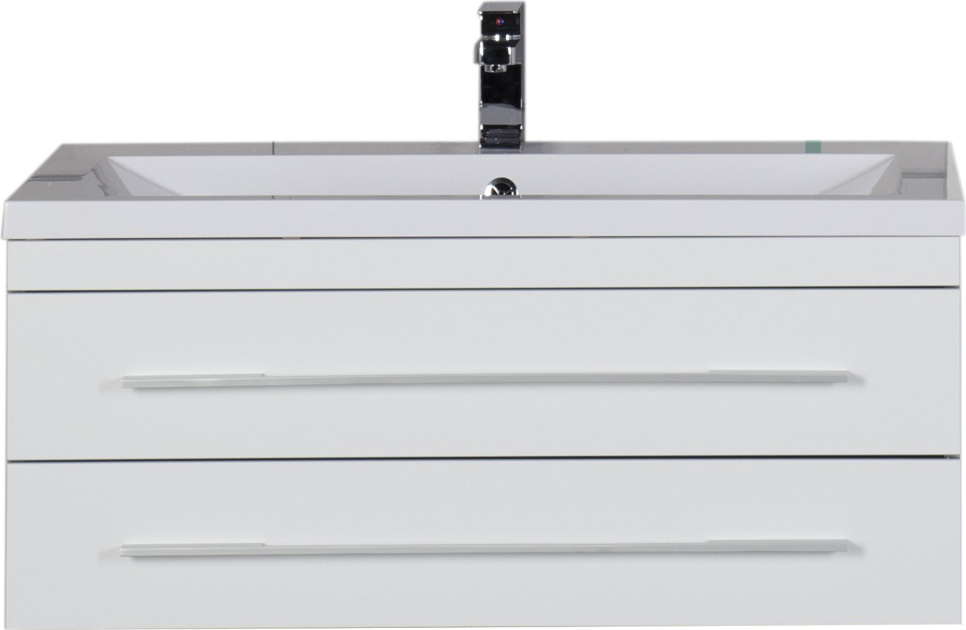 Тумба с раковиной Aquanet Верона 100 подвесная белая 175382 - 2