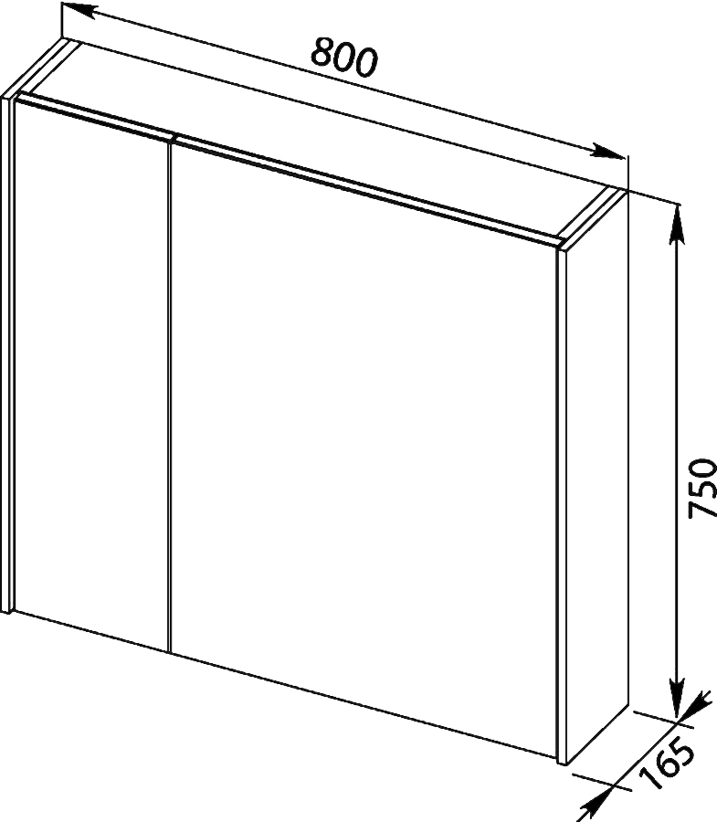 Зеркало-шкаф Aquanet Латина 80 белый 179635 - 7