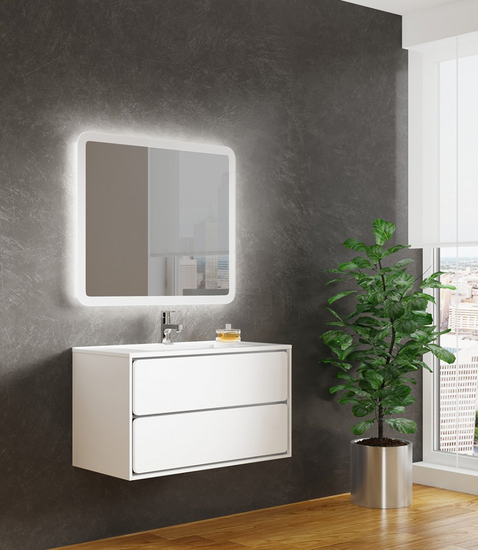 Комплект мебели Sanvit Бруно -2 120 белый глянец - 0