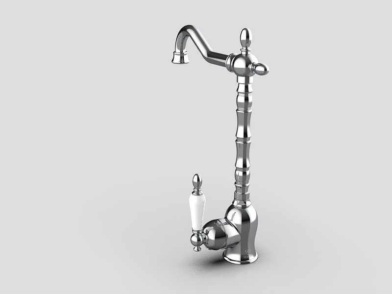 Смеситель для кухни GPD Retro хром MTE180 - 4