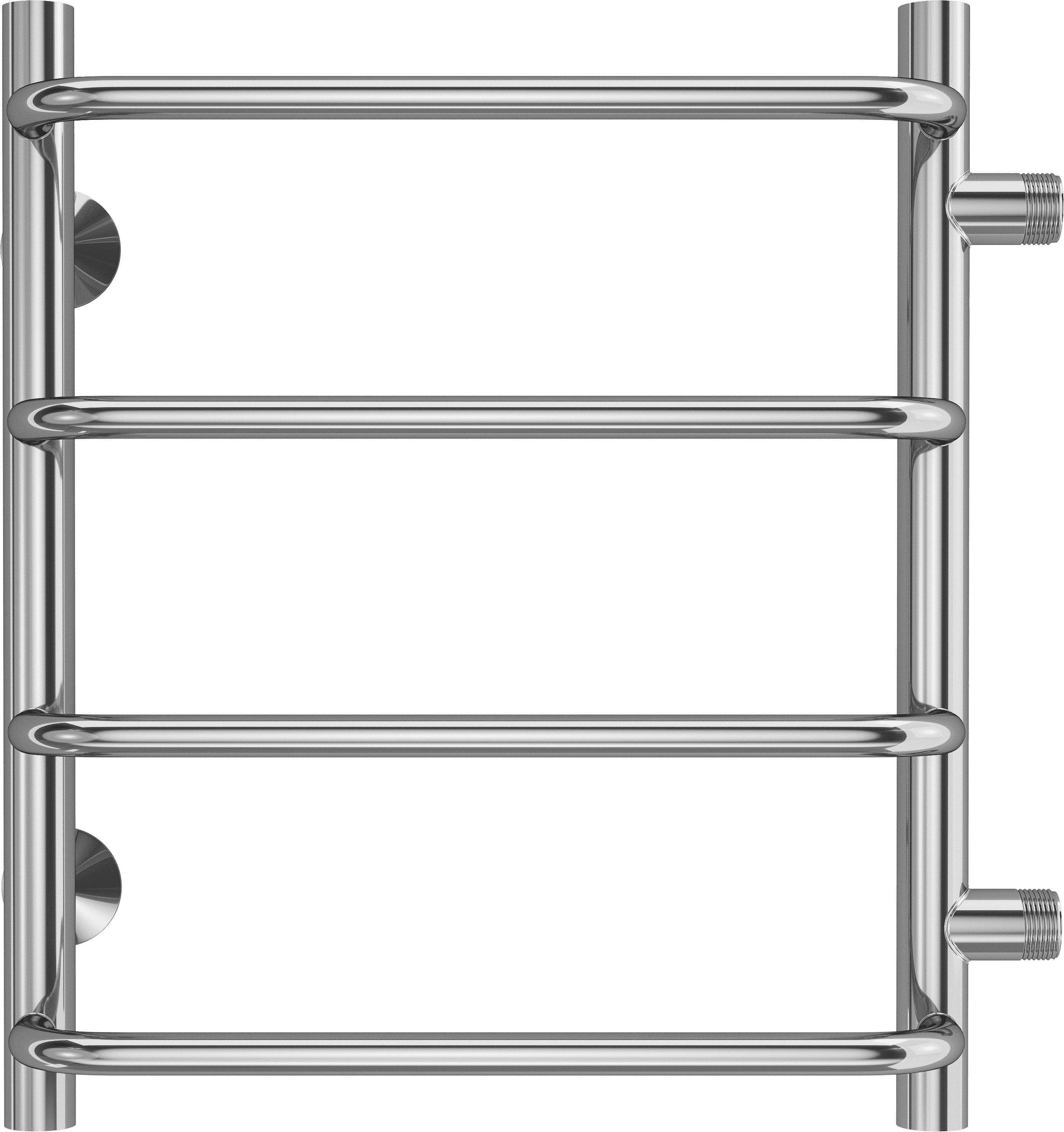 Водяной полотенцесушитель Terminus Стандарт П4 400x500 Хром боковое подключение 4670078530301 - 0