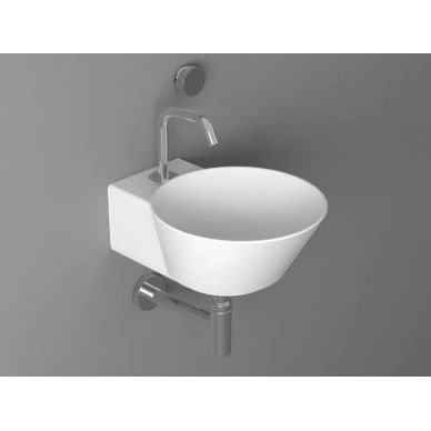 Раковина накладная Simas Wawe 33.5х43 белая WA05 - 1