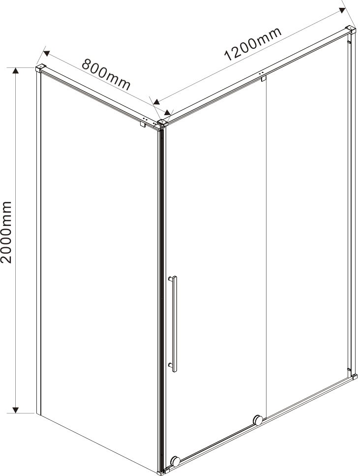 Душевой уголок Vincea Arno VSR-1A8012CL 120х80 см, профиль хром - 7