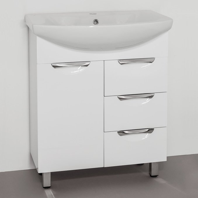 Тумба для комплекта Style Line Жасмин 70 белая ЛС-00000036 - 0