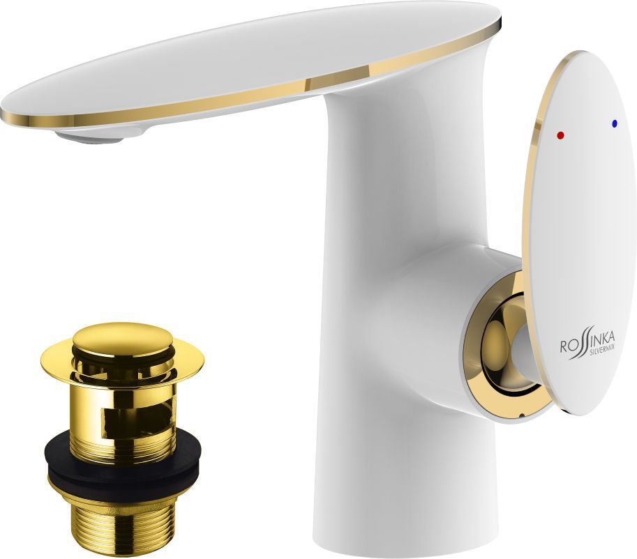 Смеситель Rossinka RS30-11W для раковины, с донным клапаном - 1