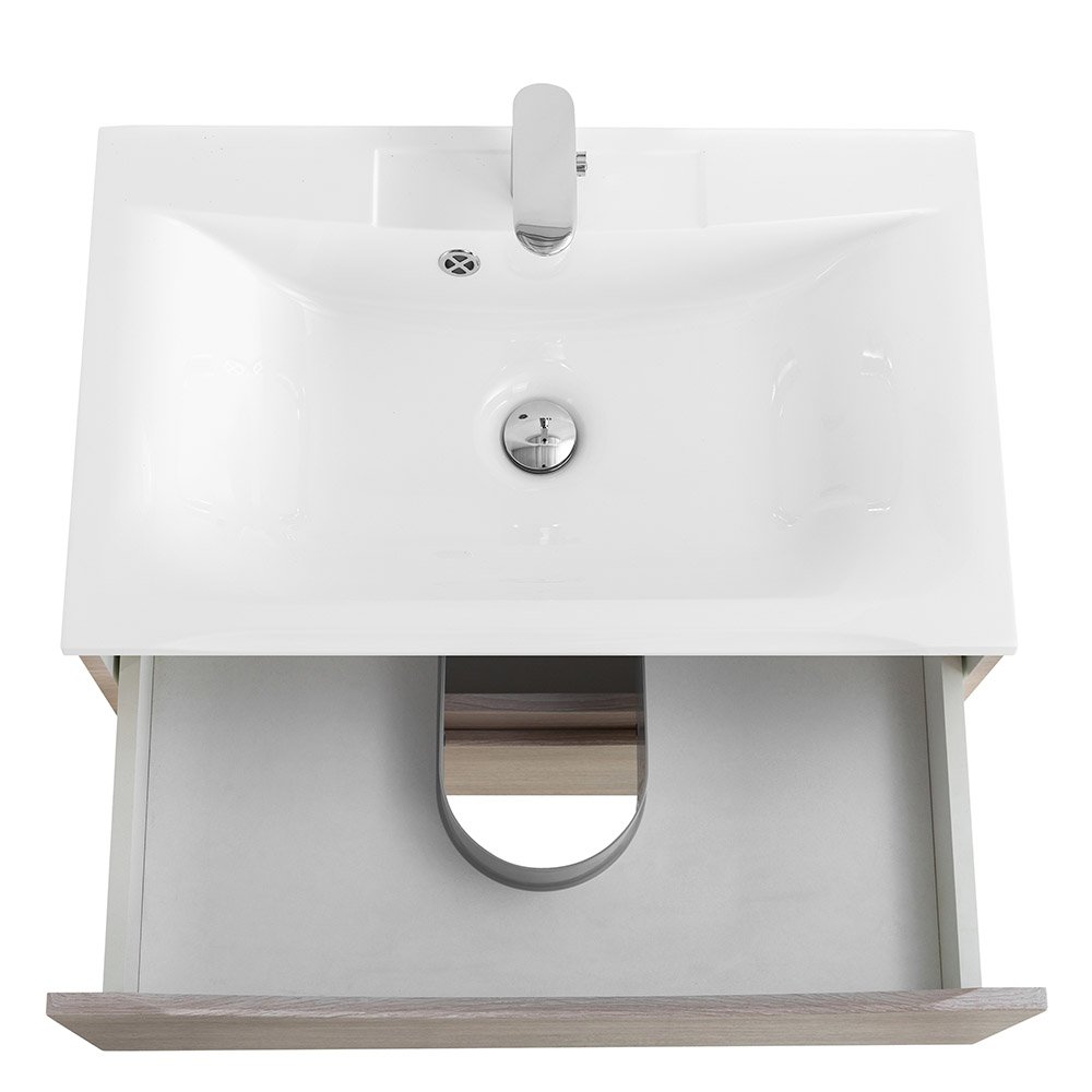 Тумба с раковиной Belbagno Marino 65 светлое дерево - 2