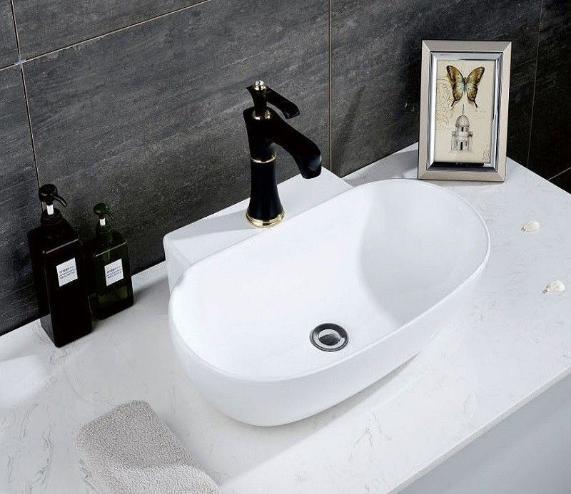 Раковина накладная Ceramalux N 56 белый  9234 - 4