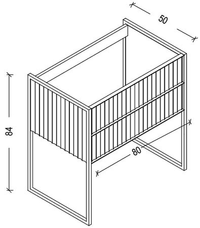 Тумба под раковину моноблок Boheme Armadi Art Monaco 80 черный глянец - хром 866-080-BCR - 9