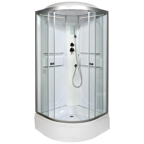 Душевая кабина Deto L 100х100 с подсветкой, хром  L510LED - 0