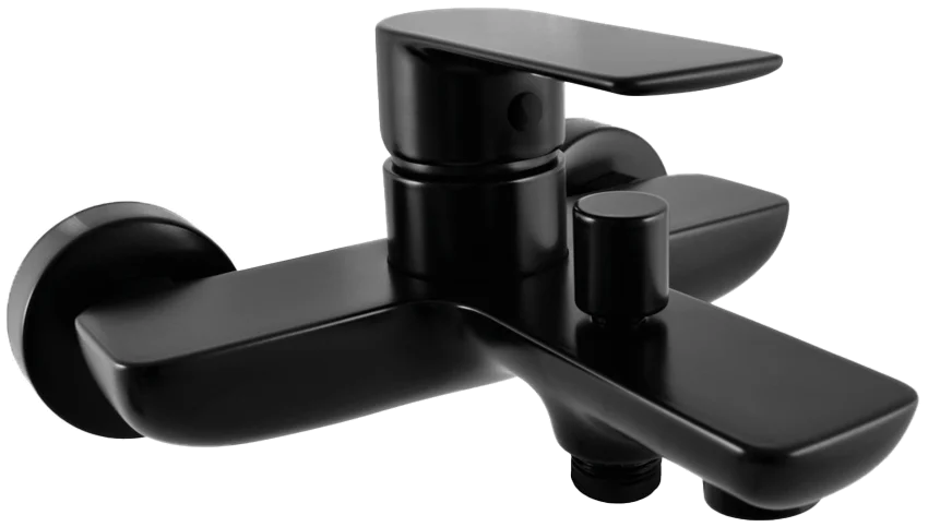Смеситель для ванны с душем Rav Slezak Vltava черный матовый  VT454.5CMAT - 0