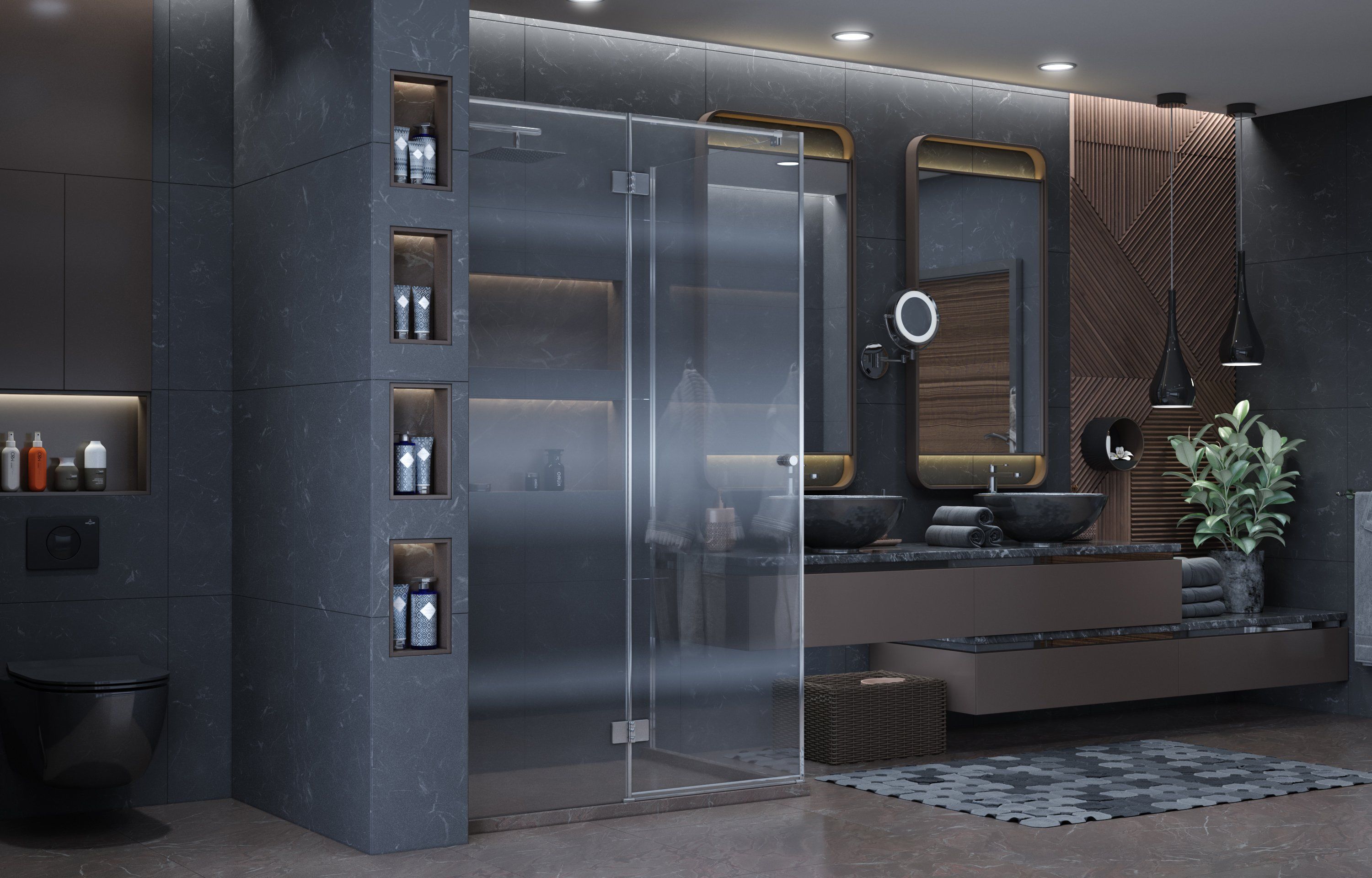 Душевой уголок Ambassador Diamond 12011107L 120х80 см - 3