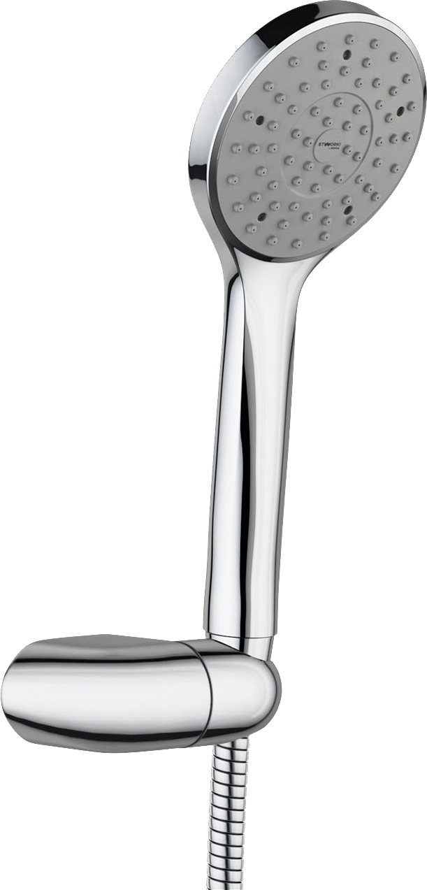 Душевой гарнитур STWORKI by Damixa Дублин HFDB91100, хром с лейкой на настенном держателе - 0