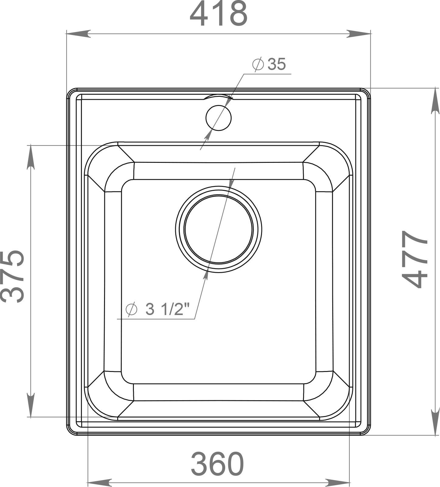Мойка кухонная GranFest Quarz Z17 черный - 2