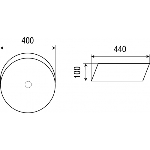 Раковина накладная Weltwasser WW ELBACH 3264 40 белый  10000003828 - 1