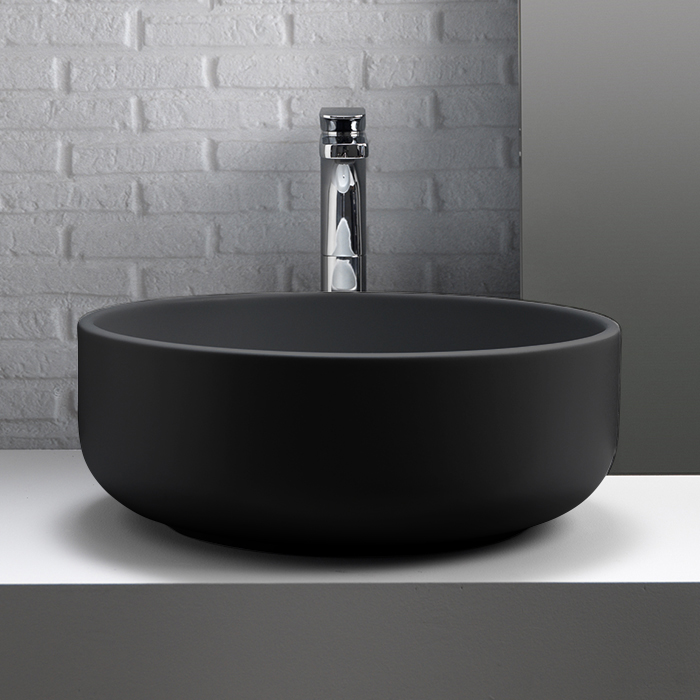 Раковина Kerasan Ciotola 430231 46 см, черная матовая - 1