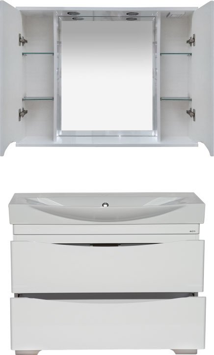 Мебель для ванной Misty Элвис 105 белая - 2