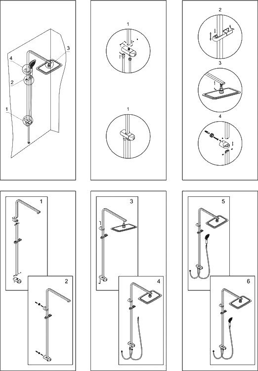 Душевая стойка Wasserkraft A042 - 8