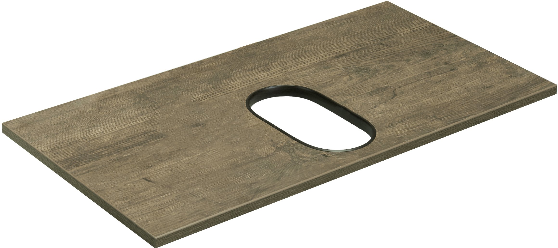 Столешница под раковину Aquaton Лофт Фабрик 80 темное дерево 1A243003LTDY0 - 0