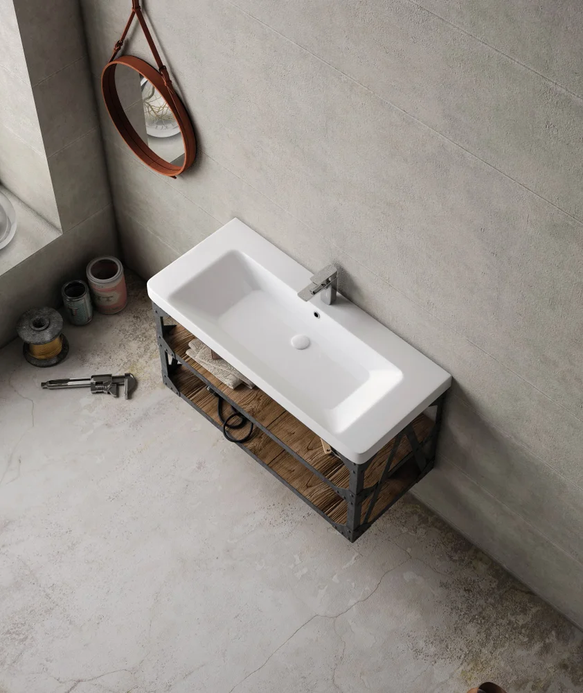 Раковина мебельная BelBagno Luxury 105 белый 11105-KL - 3