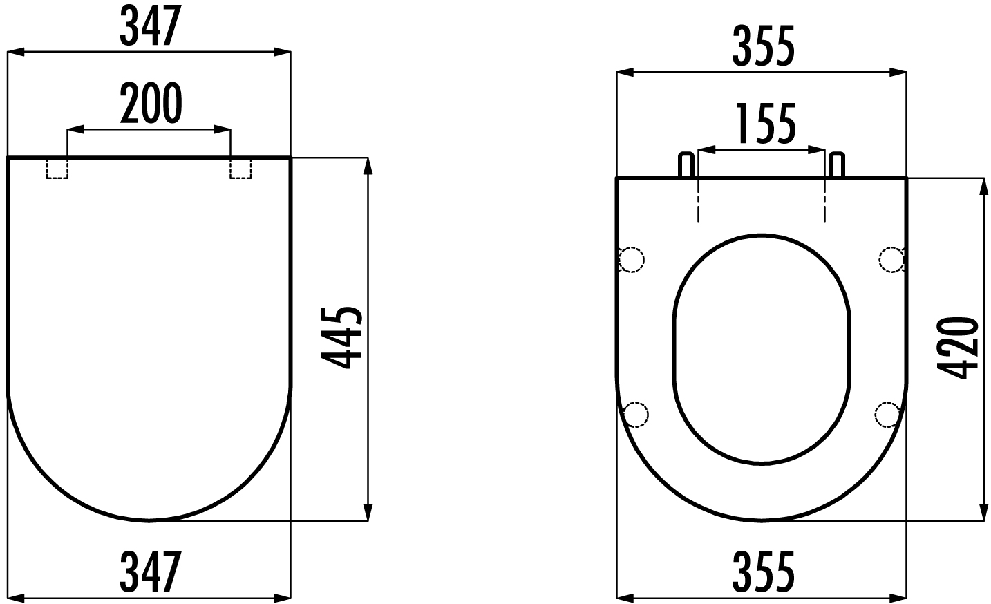 Крышка-сиденье Creavit Amasra KC3131.00 с микролифтом, белая KC0103.03.0000E - 2