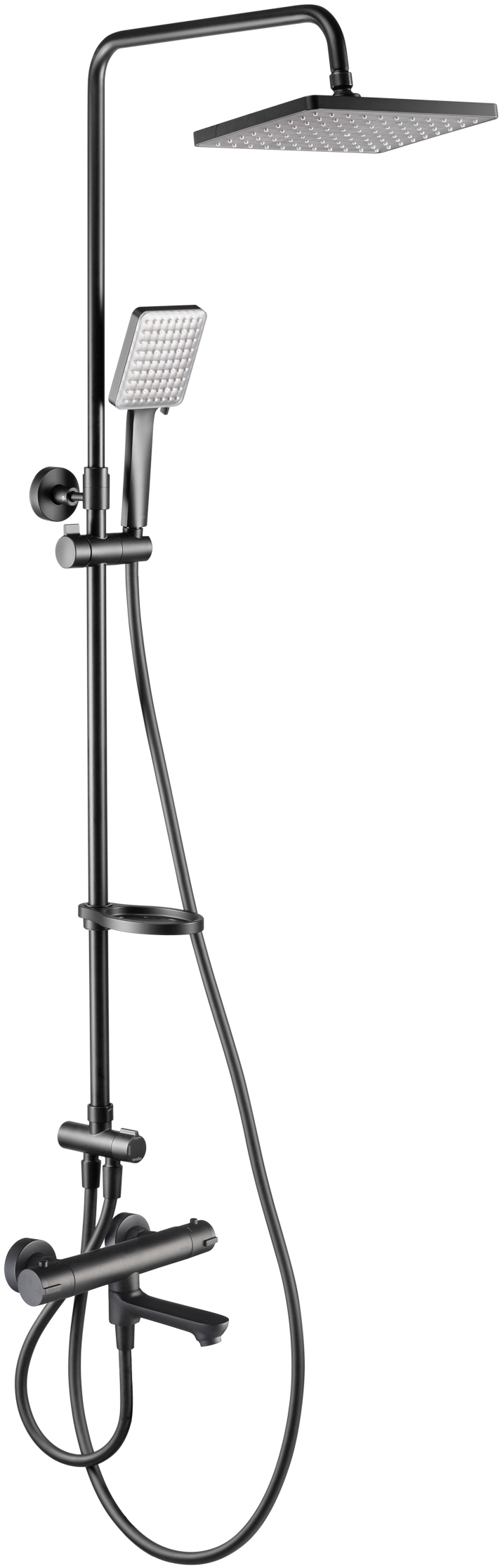 Душевой комплект Swedbe Hermes черный матовый  5115B - 0