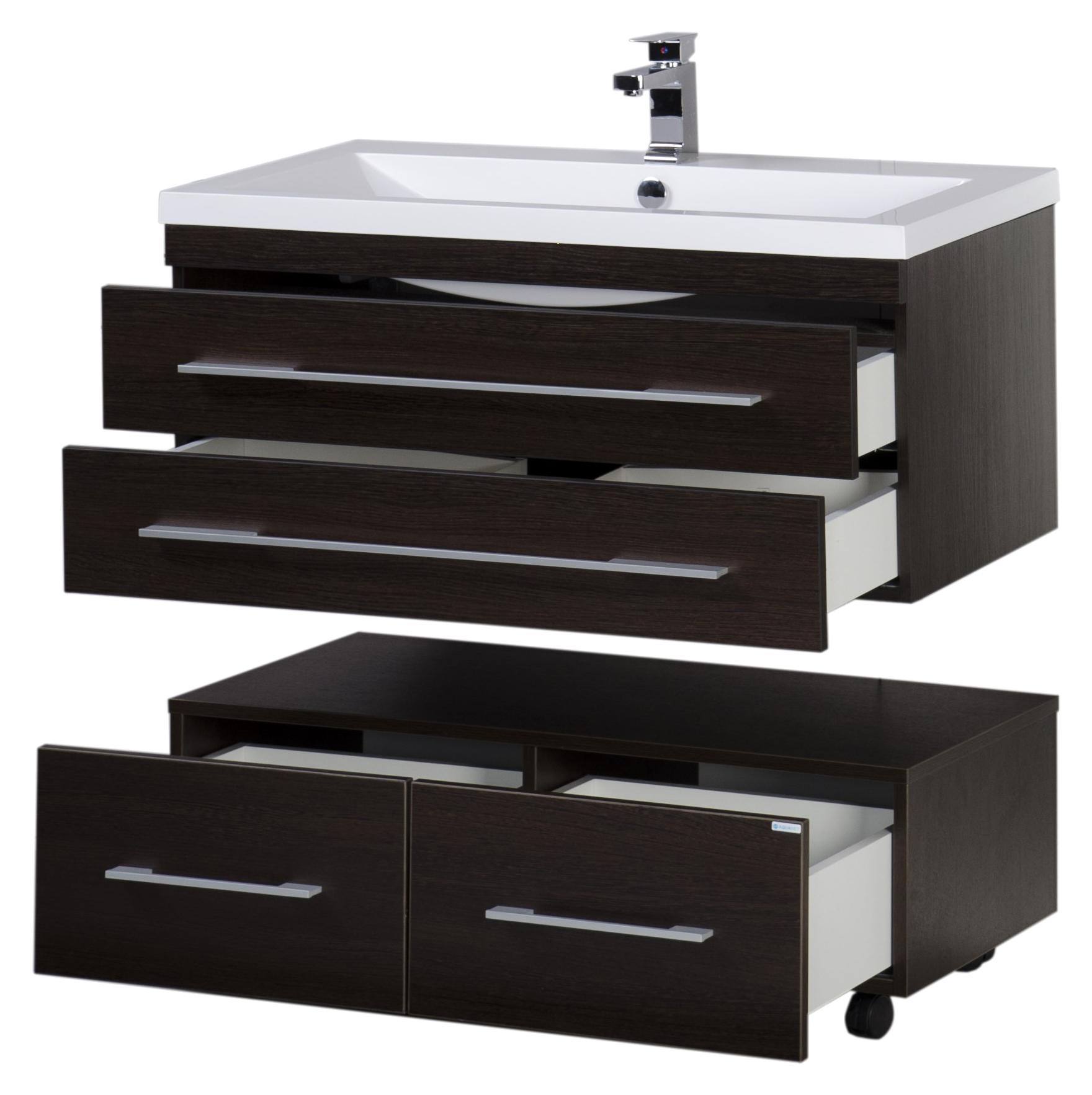 Тумба Aquanet Нота 100 подкатная венге 00170750 - 8