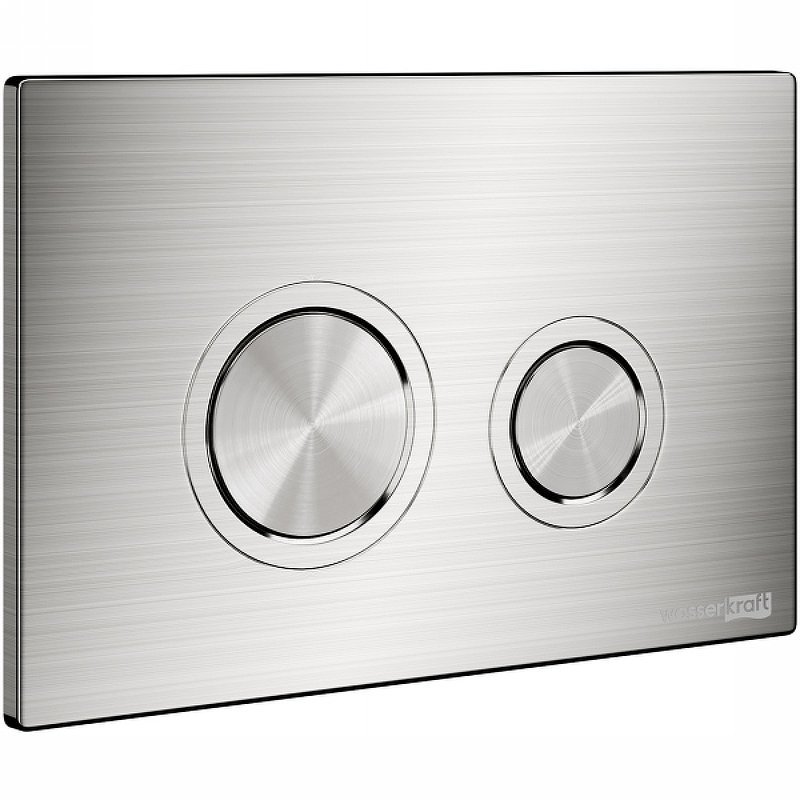 Система инсталляции для унитазов Wasserkraft Aller кнопка смыва никель 10TLT.010.ME.BN01 - 2